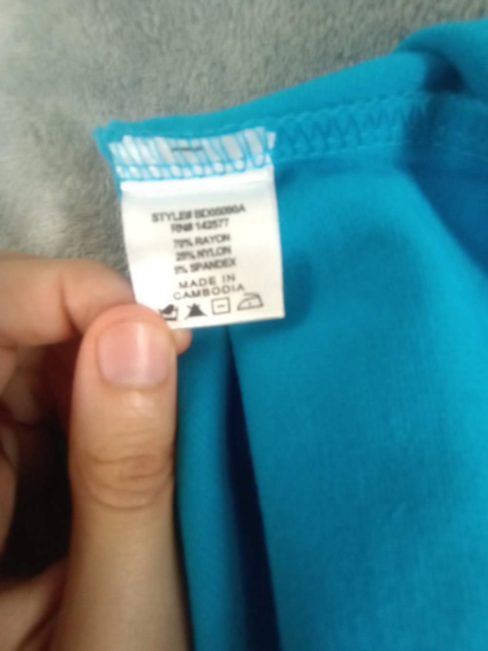 Blashe Sleek Teal Spaghetti Aqua Strap Dress Mini Size Medium NWT - Picture 9 of 12